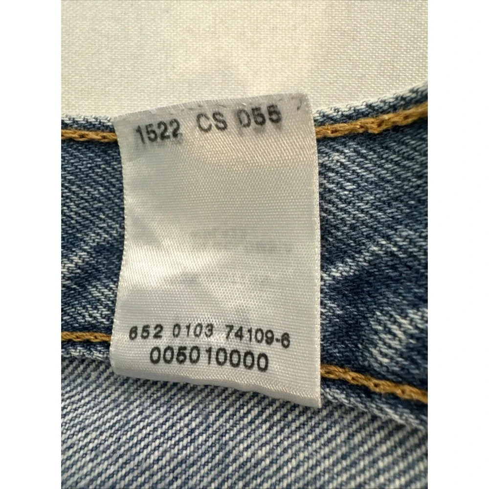 Levis 501 Mens 33 Button Fly Cotton Jeans VTG 00s Distressed Y2K Pants 33 x 34
